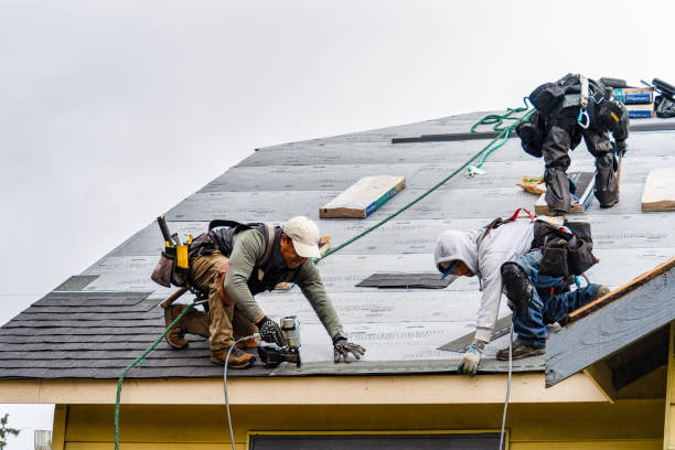 Professional Storm Damage Roof Repair technician working in Carversville, PA